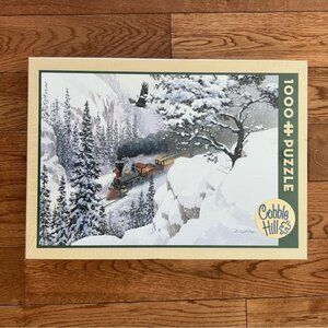 Cobble hill 1000 piece puzzle sealed winter train